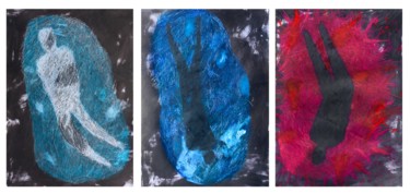 "Three elements" air, water, fire (triptych)